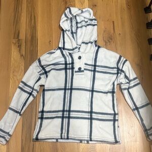 Como Blu S/P Plaid Hooded Pullover